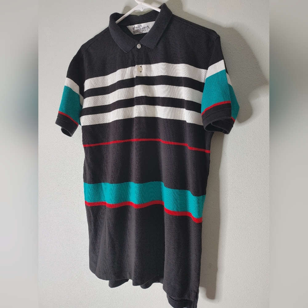 Vintage Sears Roebuck striped polo shirt